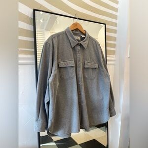 LL Bean gray chamois cloth shirt women’s 2X